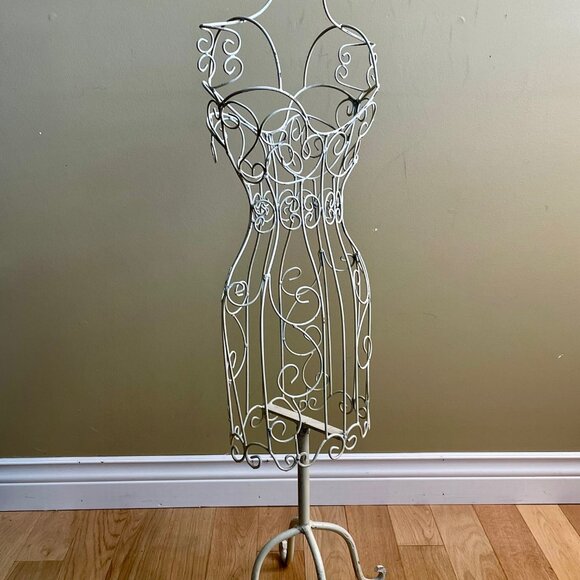 Petite Vintage Decorative Wire Dress Form / Accent Piece - Picture 3 of 12